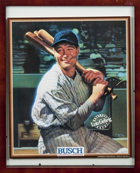 Lou Gehrig Framed Advertisement